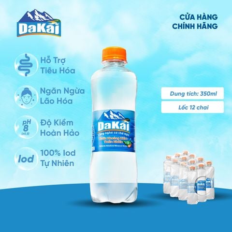  Nước khoáng kiềm Dakai - Lốc 12 chai 