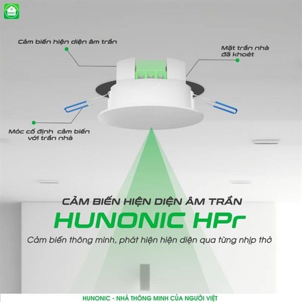 Cảm biến hiện diện HUNONIC HPr âm trần