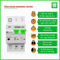 Aptomat đo năng lượng Hunonic Notec 80A