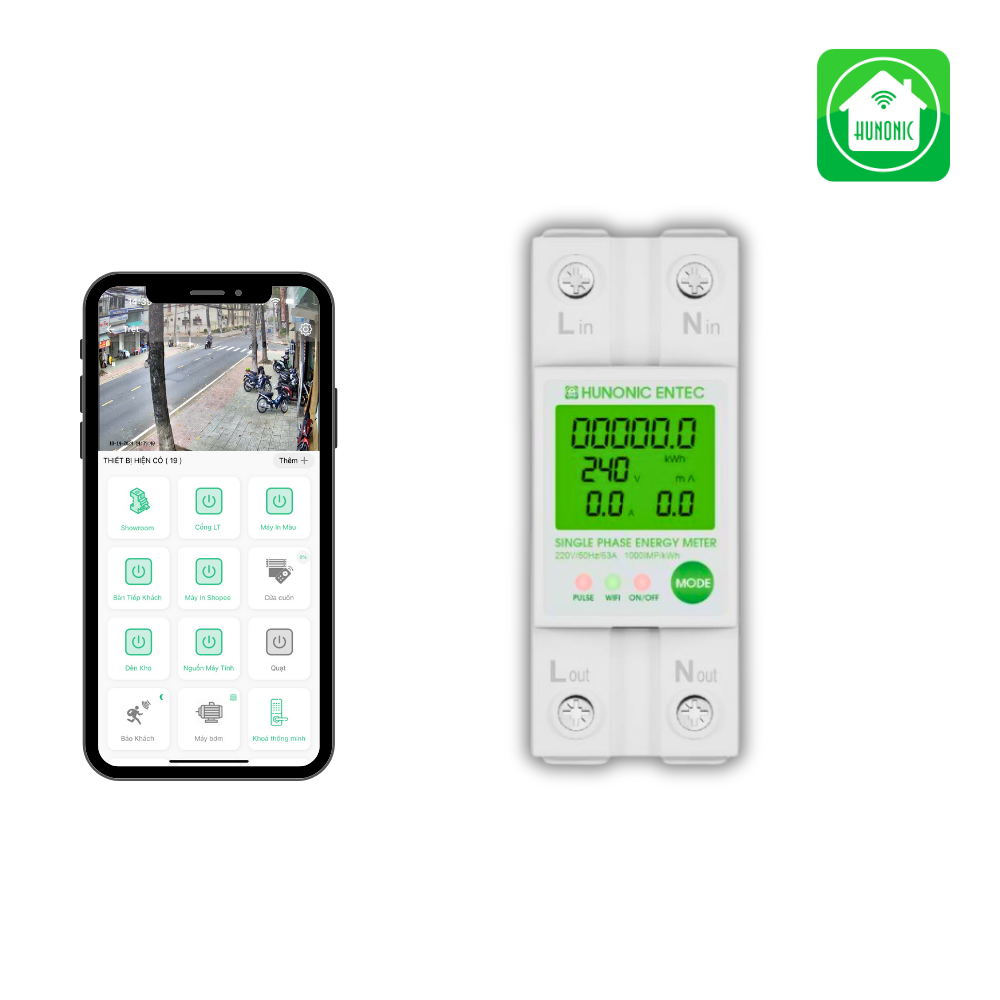 Công Tơ Điện Tử Thông Minh HUNONIC ENTEC