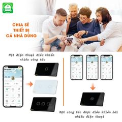 Công tắc cảm ứng Wifi Datic CSL Chống Giật - Màu Đen/Trắng