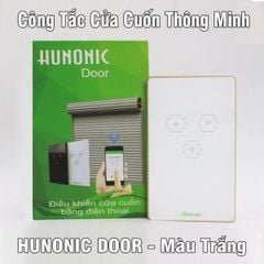 Công tắc cảm ứng Wifi Hunonic Cửa Cuốn, Hình Chữ Nhật - Màu Trắng