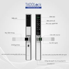 KHÓA THÔNG MINH TADOLock Cửa nhôm (Bạc tinh tế)
