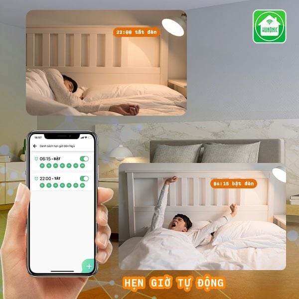 Công tắc cảm ứng Wifi Datic 3 Nút - Màu Đen/Trắng