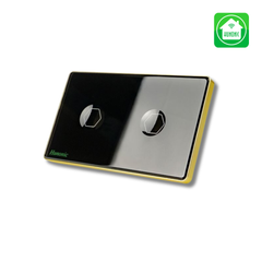 Công tắc cảm ứng BLE Premium 2 Nút - Màu Đen