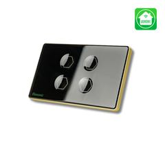 Công tắc cảm ứng BLE Premium 4 Nút - Màu Đen