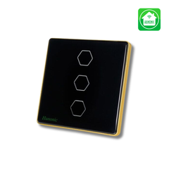 Công tắc cảm ứng BLE Luxury 3 Nút - Màu Đen/Trắng