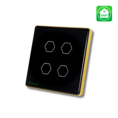 Công tắc cảm ứng BLE Luxury 4 Nút - Màu Đen/Trắng