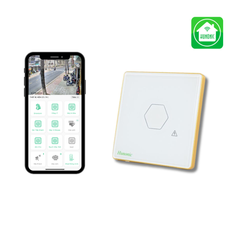 Công Tắc Chống Giật Bình Nóng Lạnh Thông Minh Hunonic - Màu Đen/Trắng