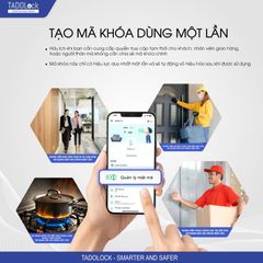 KHÓA THÔNG MINH TADOLock Cửa nhôm (Bạc tinh tế)