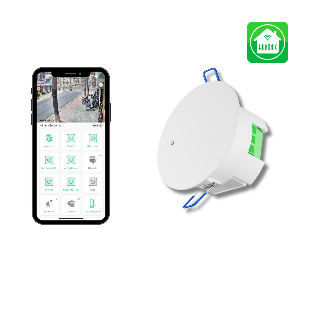 Cảm biến hiện diện HUNONIC HPr âm trần