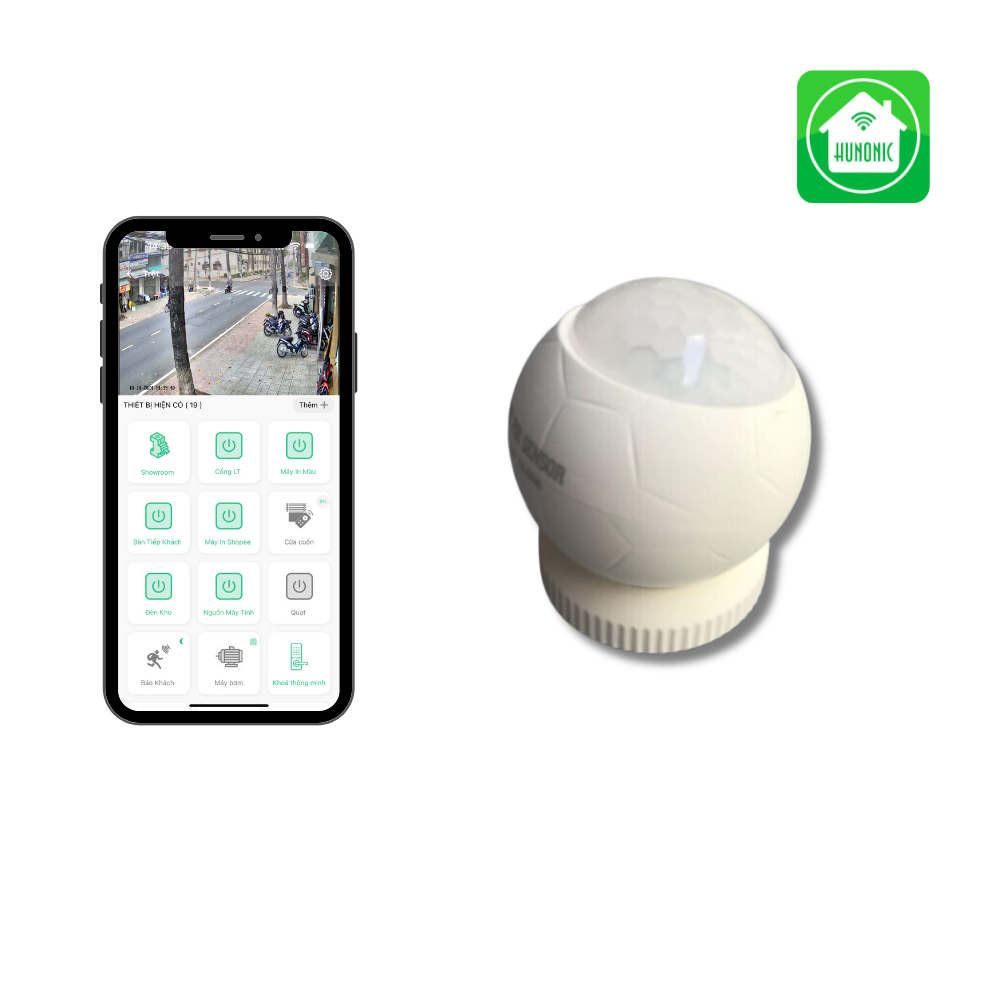 Cảm Biến Chuyển Động Hunonic Pir Sensor Hình Cầu