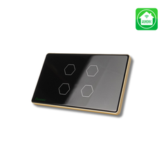 Công tắc cảm ứng Wifi Hunonic 4 Nút - Màu Đen/Trắng
