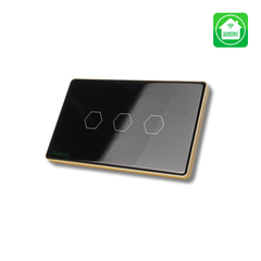 Công tắc cảm ứng Wifi Hunonic 3 Nút - Màu Đen/Trắng