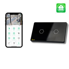 Công tắc cảm ứng Wifi Datic 2 Nút - Màu Đen/Trắng