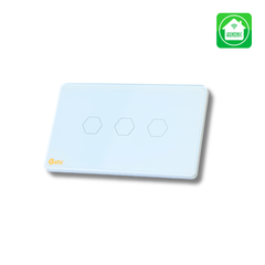 Công tắc cảm ứng Wifi Datic 3 Nút - Màu Đen/Trắng