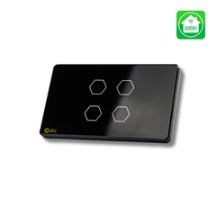 Công tắc cảm ứng Wifi Datic 4 Nút - Màu Đen/Trắng