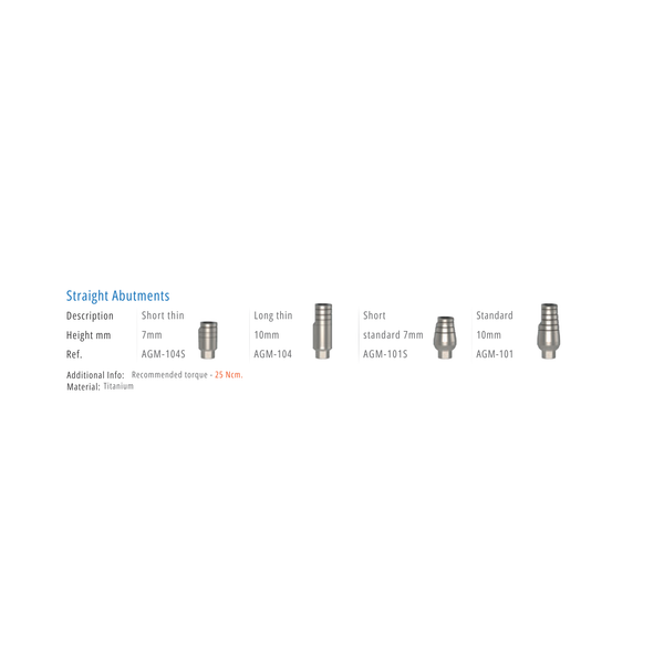  STRAIGHT ABUTMENT 