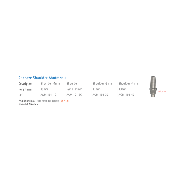  CONCAVE SHOULDER ABUTMENT 