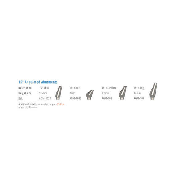  15° ANGULATED ABUTMENT 
