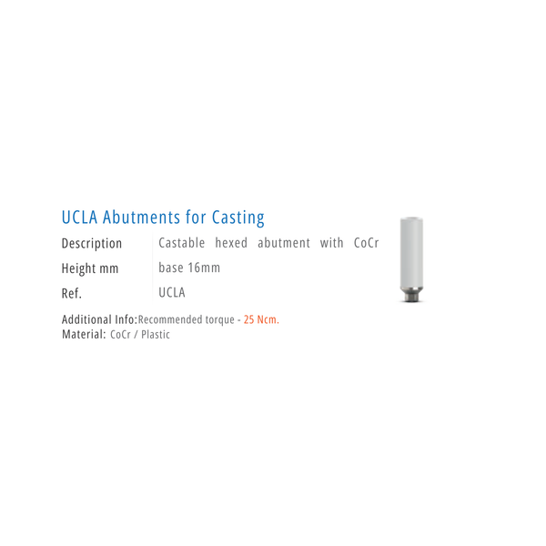  UCLA ABUTMENT FOR CASTING 