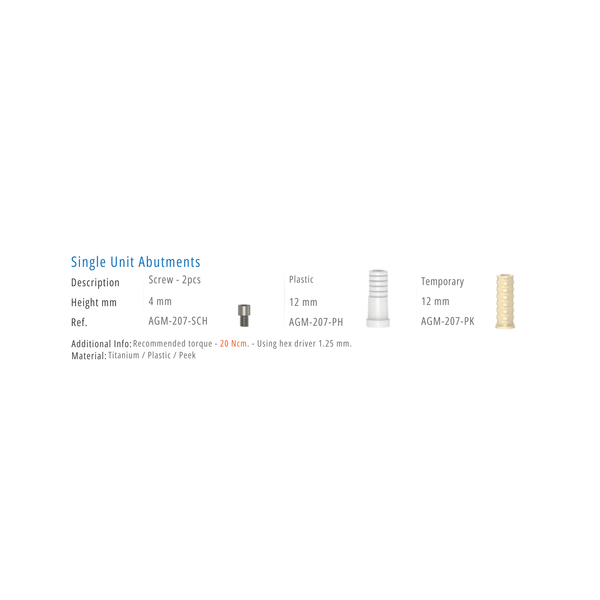  SINGLE UNIT ABUTMENTS 