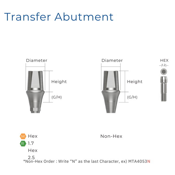  TRANSFER ABUTMENT 