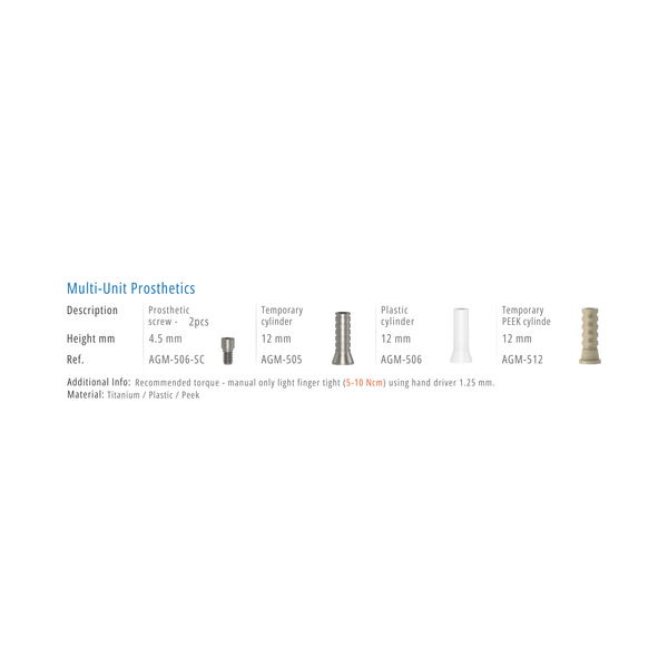  MULTI UNIT PROSTHETIC 
