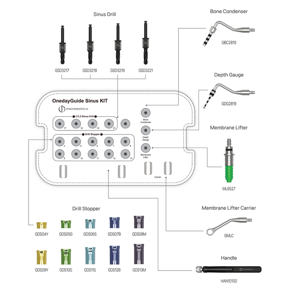  ONEDAY GUIDE SINUS KIT 