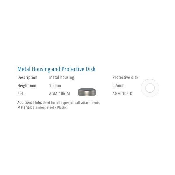  METAL HOUSING AND PROTECTIVE DISK 