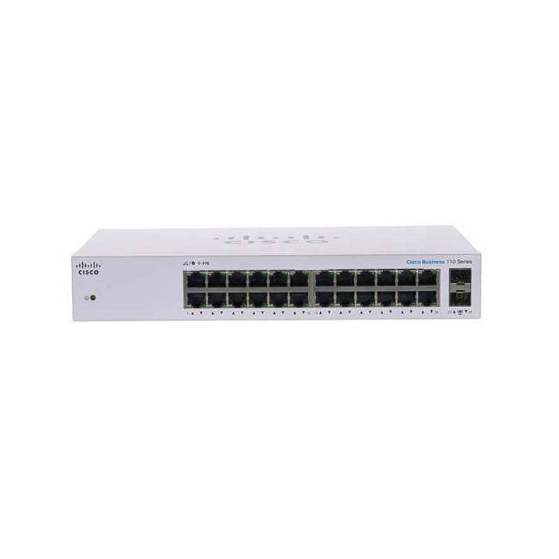 Switch CISCO CBS110-24PP-EU 24-port GE, Partial PoE, 2x1G SFP Shared