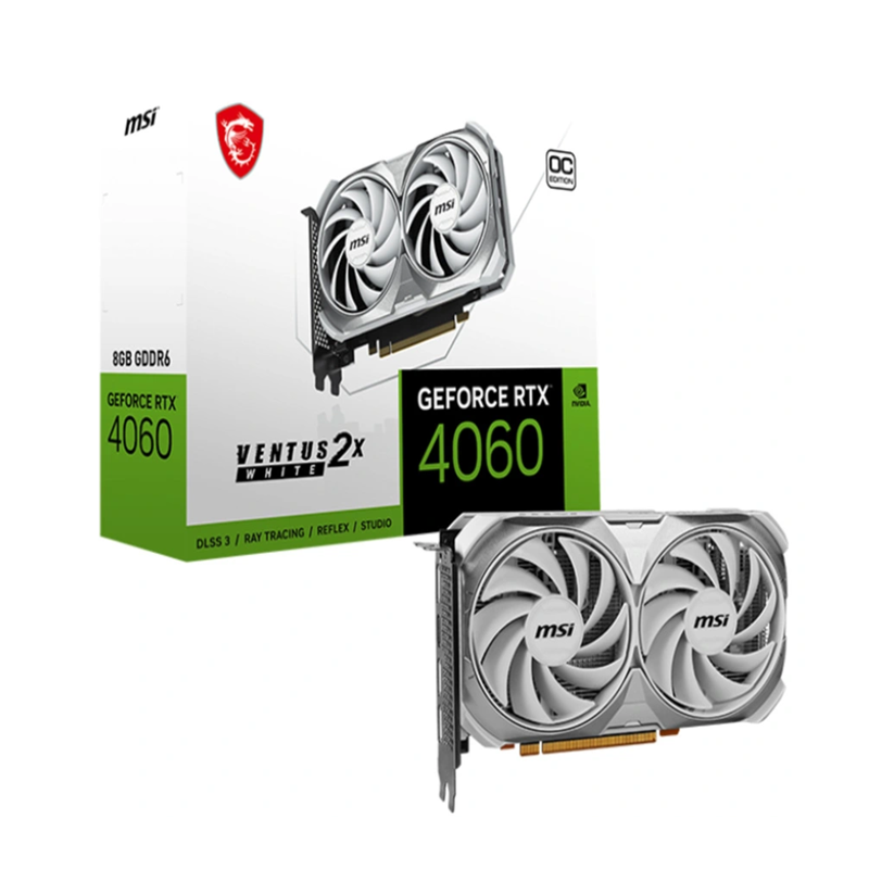 VGA MSI GeForce RTX 4060 VENTUS 2X WHITE 8G OC