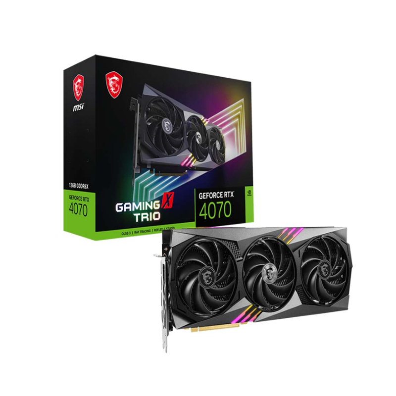 VGA MSI GeForce RTX 4070 GAMING X TRIO 12G