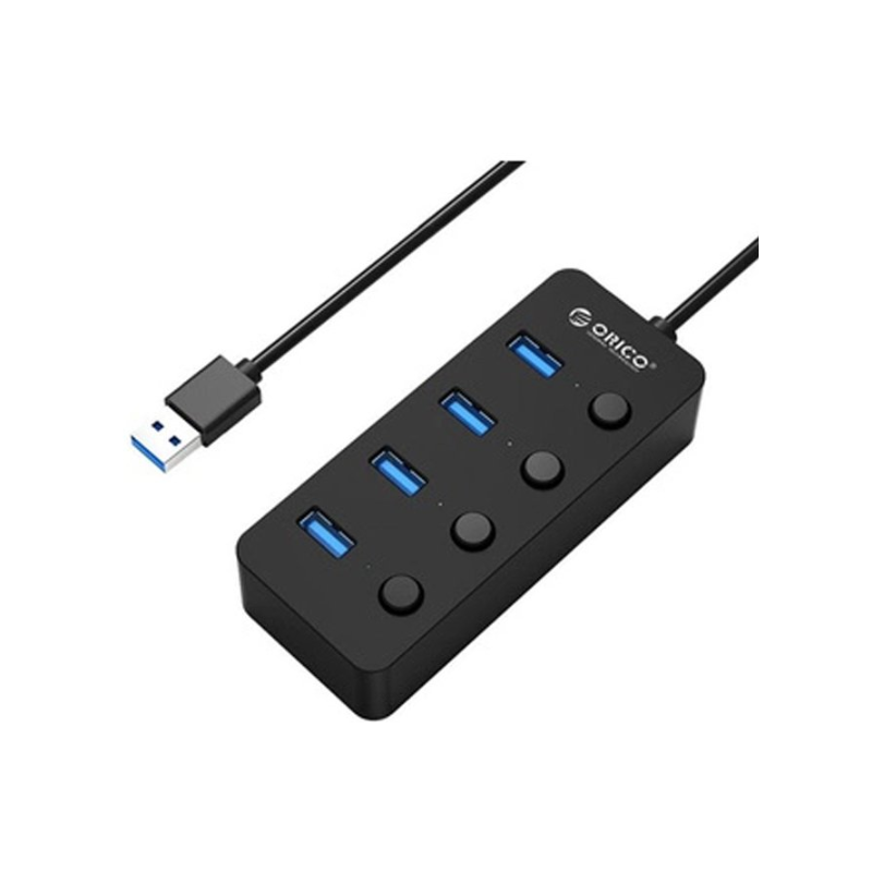 Chia usb 1 sang 4 có nút bật- tắt 3.0