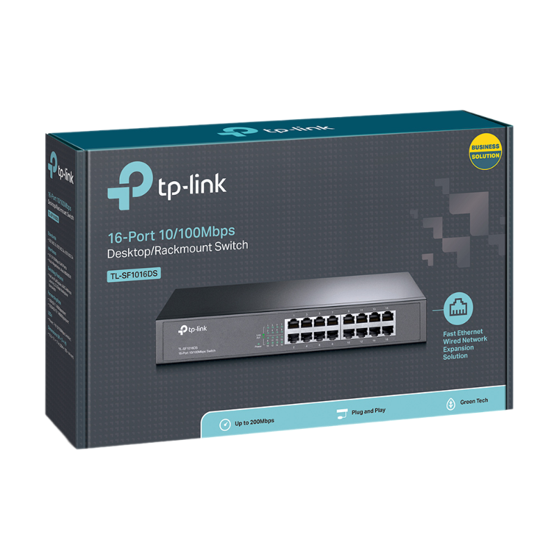SWITCH TP-LINK TL- SF1016DS (16 PORT 10/100 - VỎ KIM LOẠI)