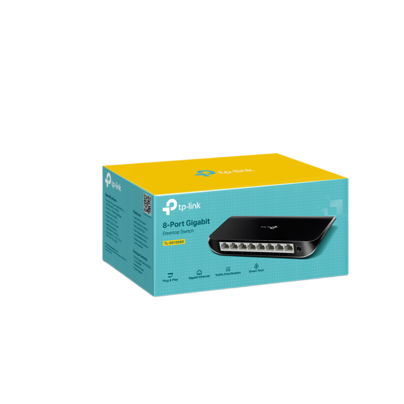 Switch TP-Link TL-SG1008D (Gigabit (1000Mbps)/ 8 Cổng/ Vỏ Nhựa)