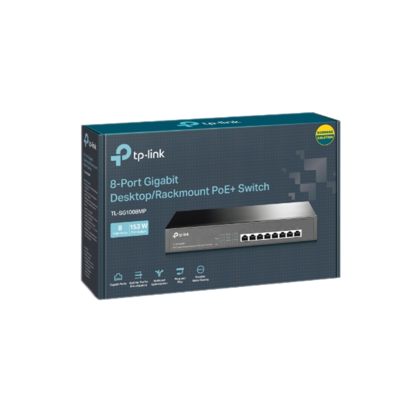 Switch TP-Link TL-SG1008MP (Gigabit (1000Mbps)/ 8 Cổng/ 8 cổng PoE/ Vỏ Thép)