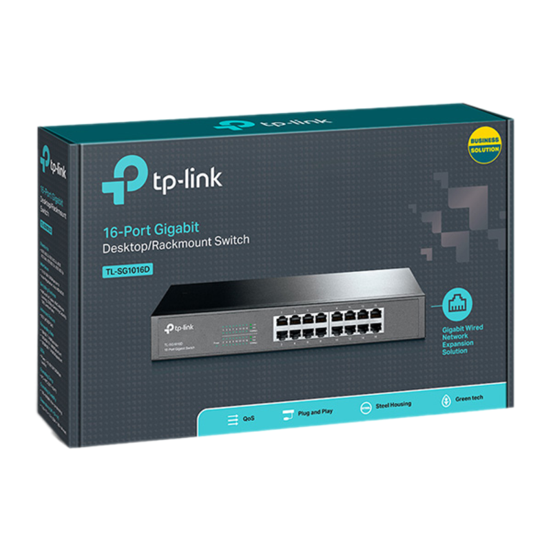 Switch TP-Link TL-SG1016D (Gigabit (1000Mbps)/ 16 Cổng/ Vỏ Thép)