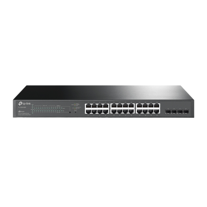 Switch TP-Link JetStream TL-SG2428P (Gigabit (1000Mbps)/ 28 Cổng/ 4 SFP/ Smart Switch/ 24 cổng PoE/ Vỏ Thép)