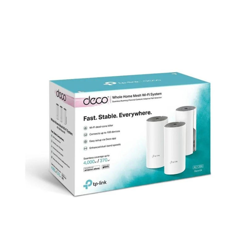 Bộ phát WiFi Mesh TP-Link Deco E4 (3 Packs) AC1200