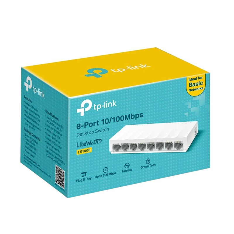 SWITCH TP-LINK LS1008 8 PORT 10/100MBPS VỎ NHỰA