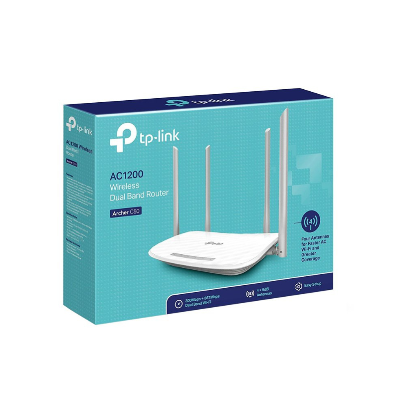 BỘ PHÁT WIFI TP-LINK ARCHER C50 WIRELESS AC1200MBPS