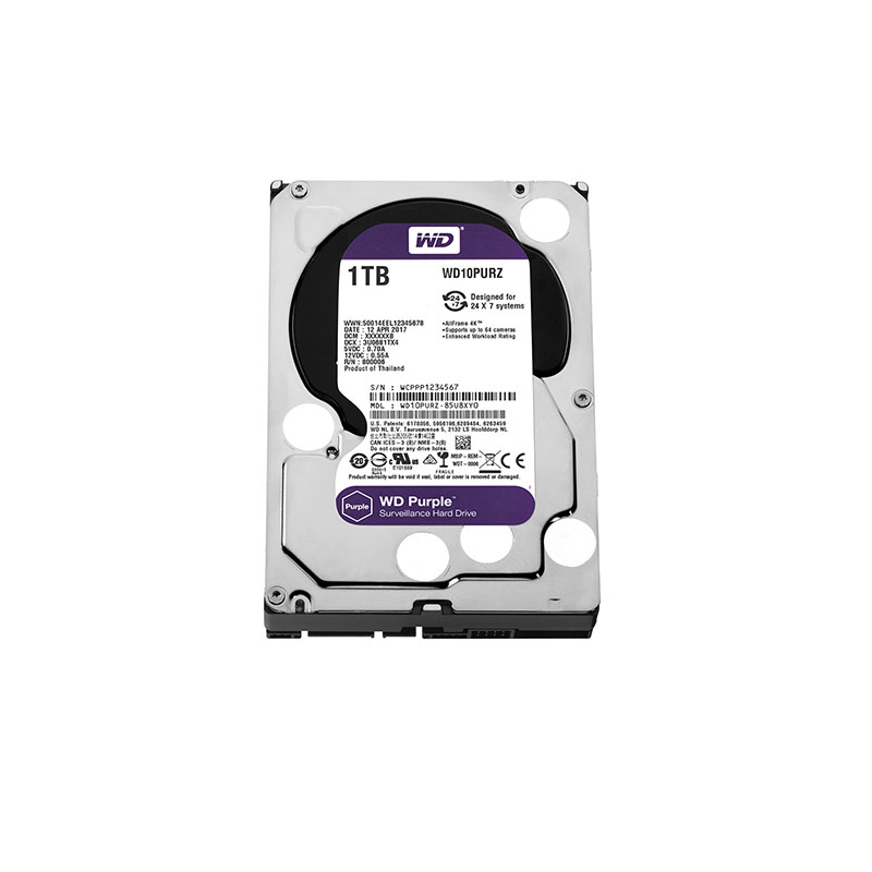 Ổ cứng camera WD HDD Purple 1TB WD10PURZ