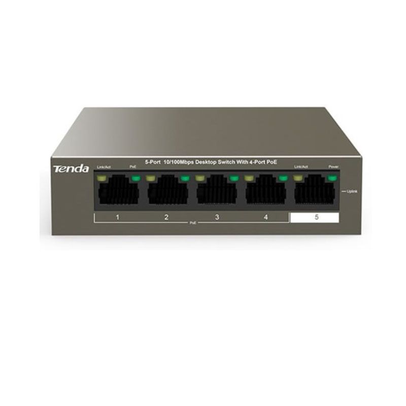 Switch POE 5 Port 10/100 Tenda TEF1105P-4-63W