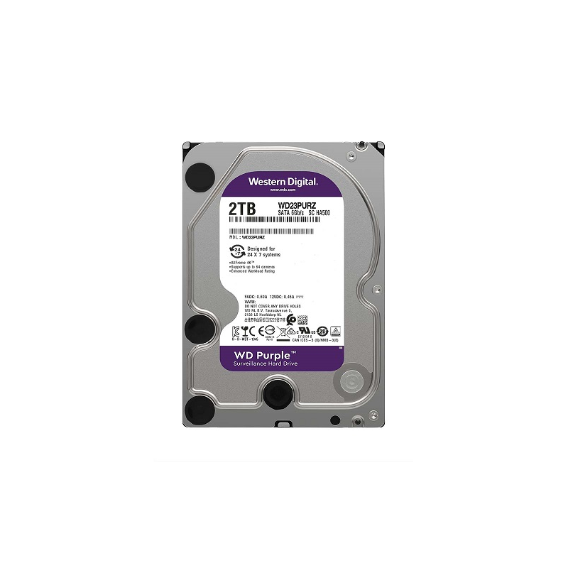 Ổ cứng camera WD HDD Purple 2TB WD23PURZ