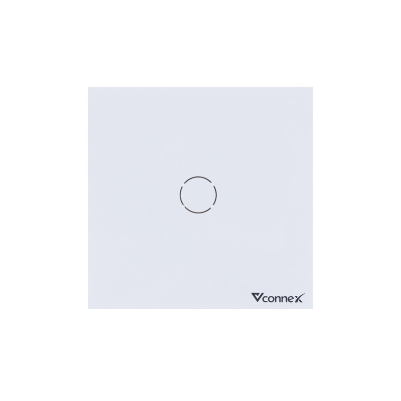 Công tắc thông minh Vconnex 1 kênh vuông không viền - VCN-WS01-EUW