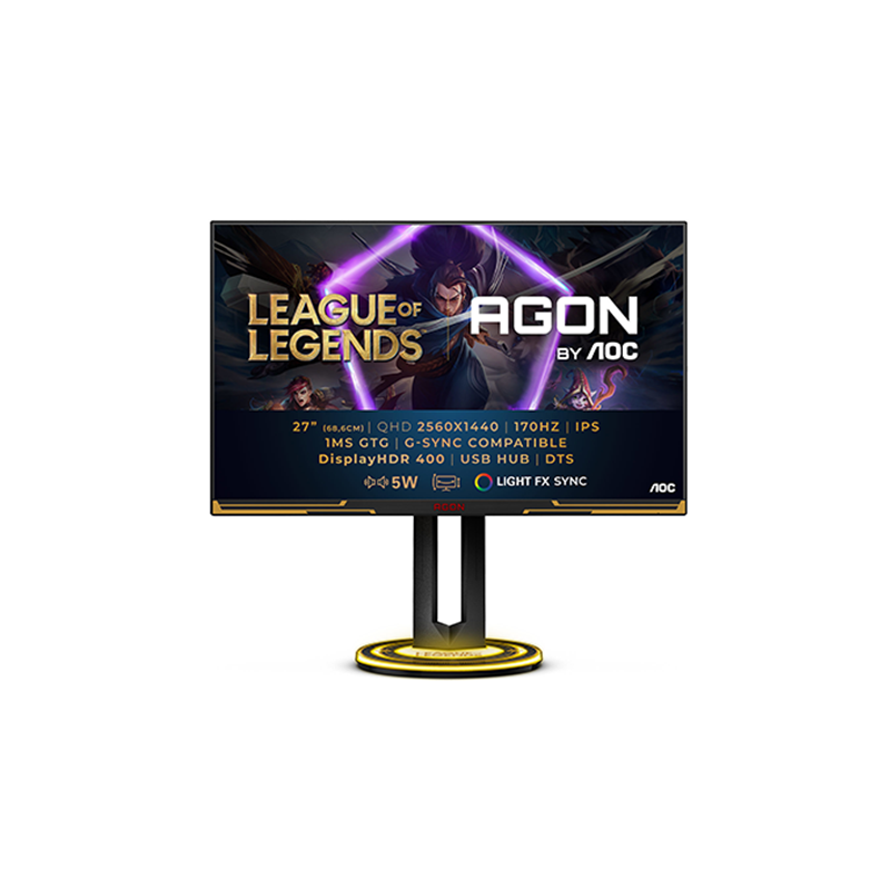 Màn Hình AOC AGON PRO Monitor AG275QXL GAMING 27 Inch, QHD, IPS, 1ms, 170Hz - League Of Legends