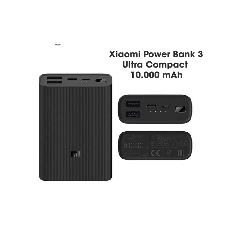 Sạc Dự Phòng Xiaomi 10000mAh Mi Power Bank 3 Ultra Compact BHR4412GL