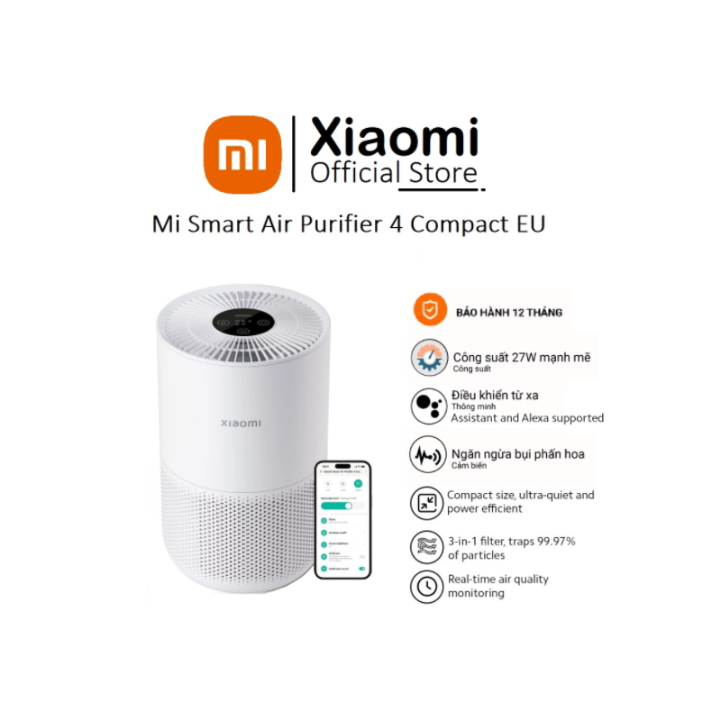 Máy lọc không khí thông minh Xiaomi 4 Compact AC-M18-SC