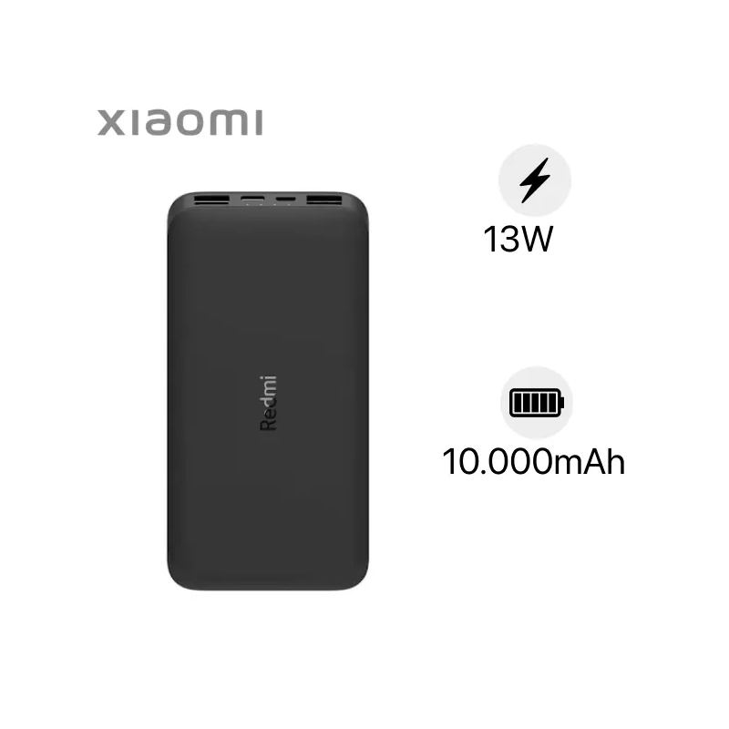 Sạc Dự Phòng Xiaomi 10000mAh Redmi Power Bank Black VXN4305GL